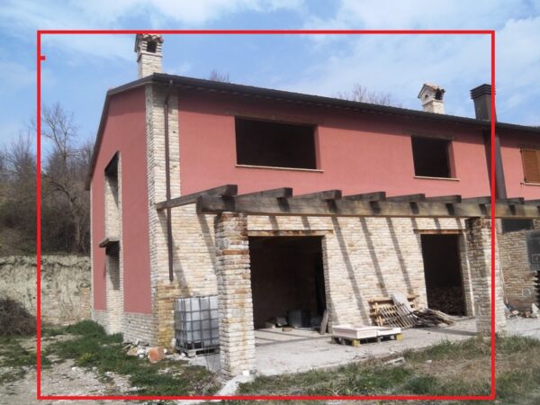 Villetta bifamiliare (porzione allo stato grezzo) con giardino   - Rif. A111 - immagine 2