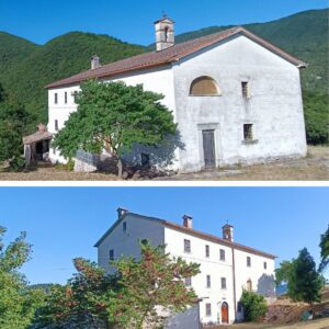 Casale in pietra del 1600 con piccola cappella a Fossombrone - Rif. CDR235